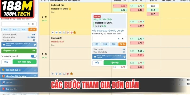 Các bước tham gia đơn giản