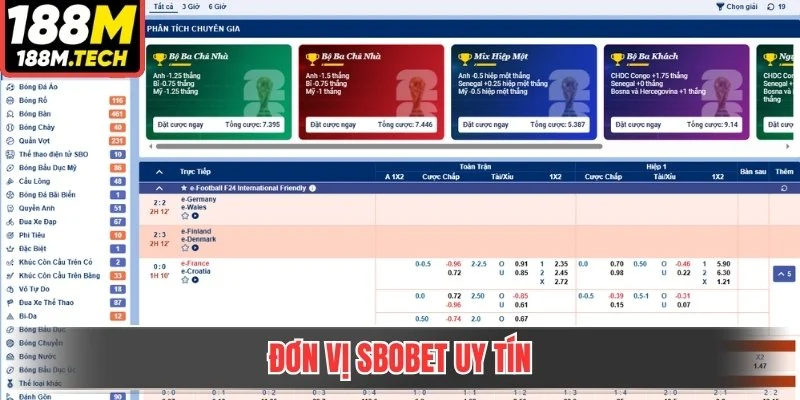 Đơn vị SBOBET uy tín